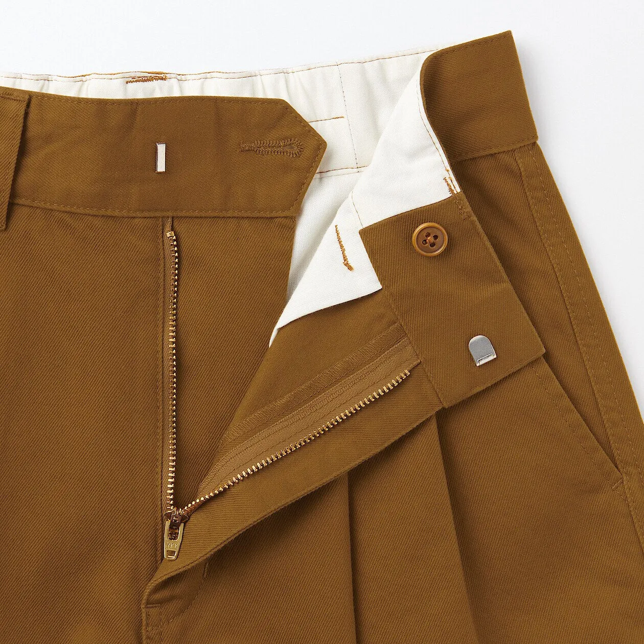 Kapok Blend Pleated Pants