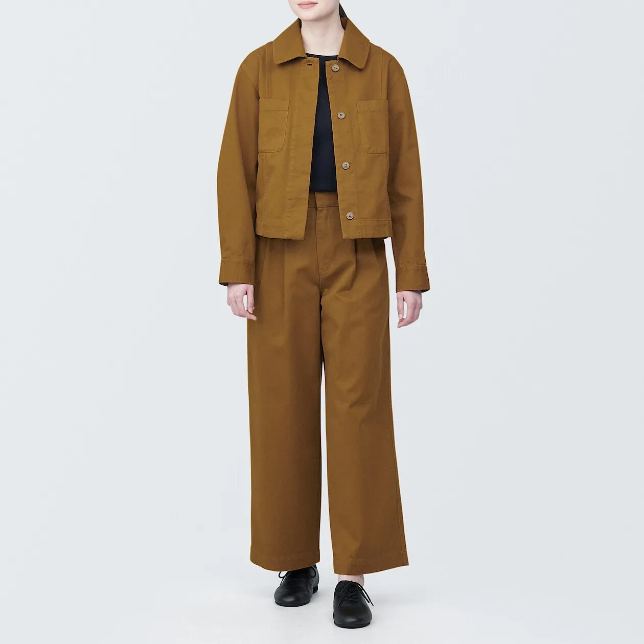 Kapok Blend Pleated Pants