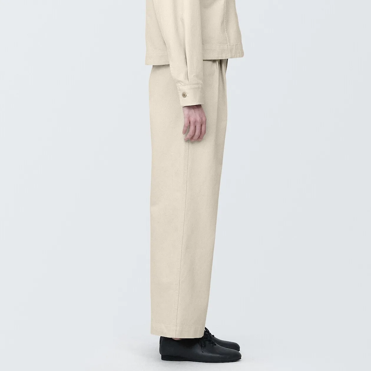 Kapok Blend Pleated Pants