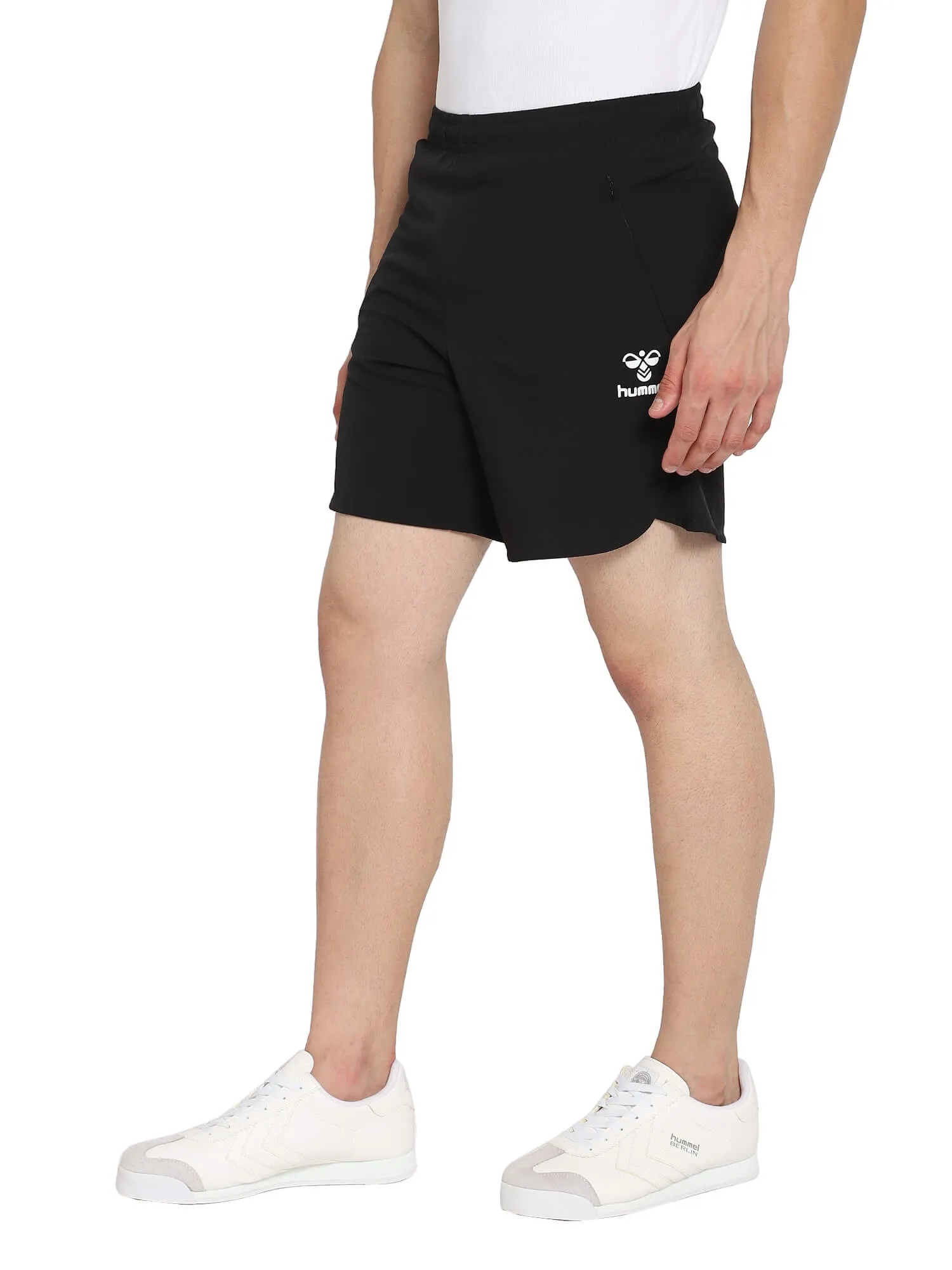 Kuro Solid Regular fit Polyester Shorts for Men with zipper pockets Comfortable Breathable Fabric Stretchable for Everyday Use Ideal for Yoga Training Gym Running or Performance