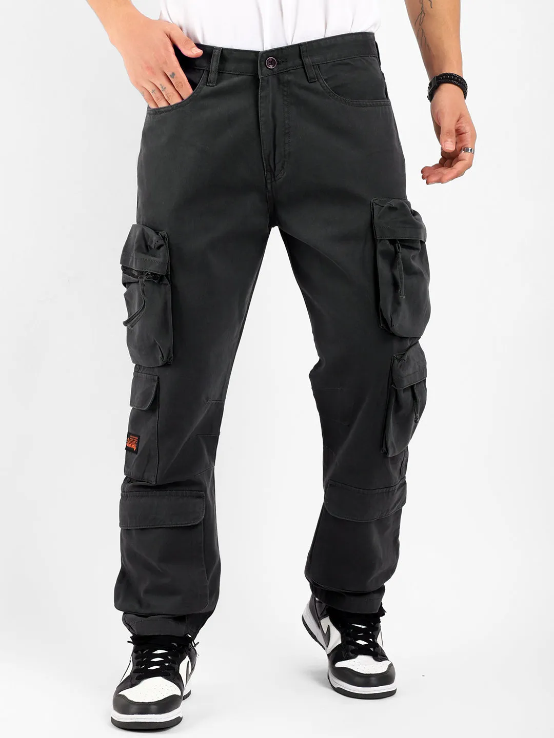 Kyubic Pine Green Cargo Pants