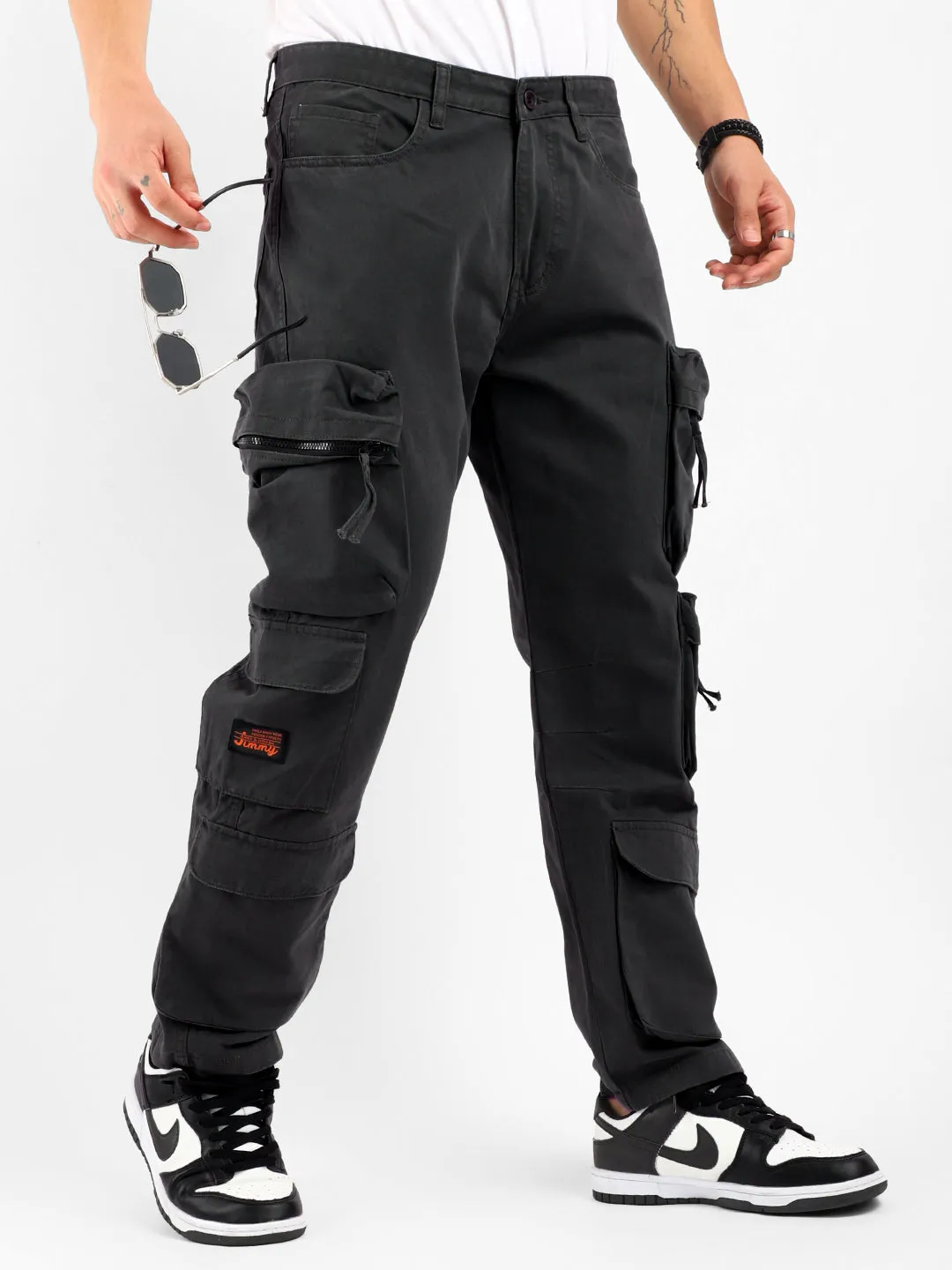 Kyubic Pine Green Cargo Pants