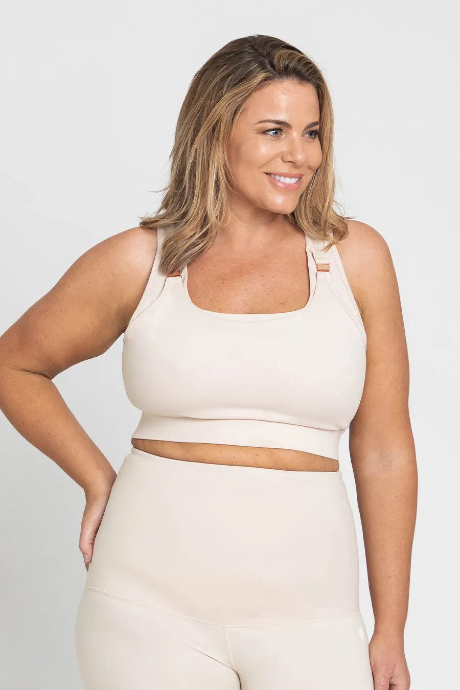 Mama Maternity Sports Bra - Beige