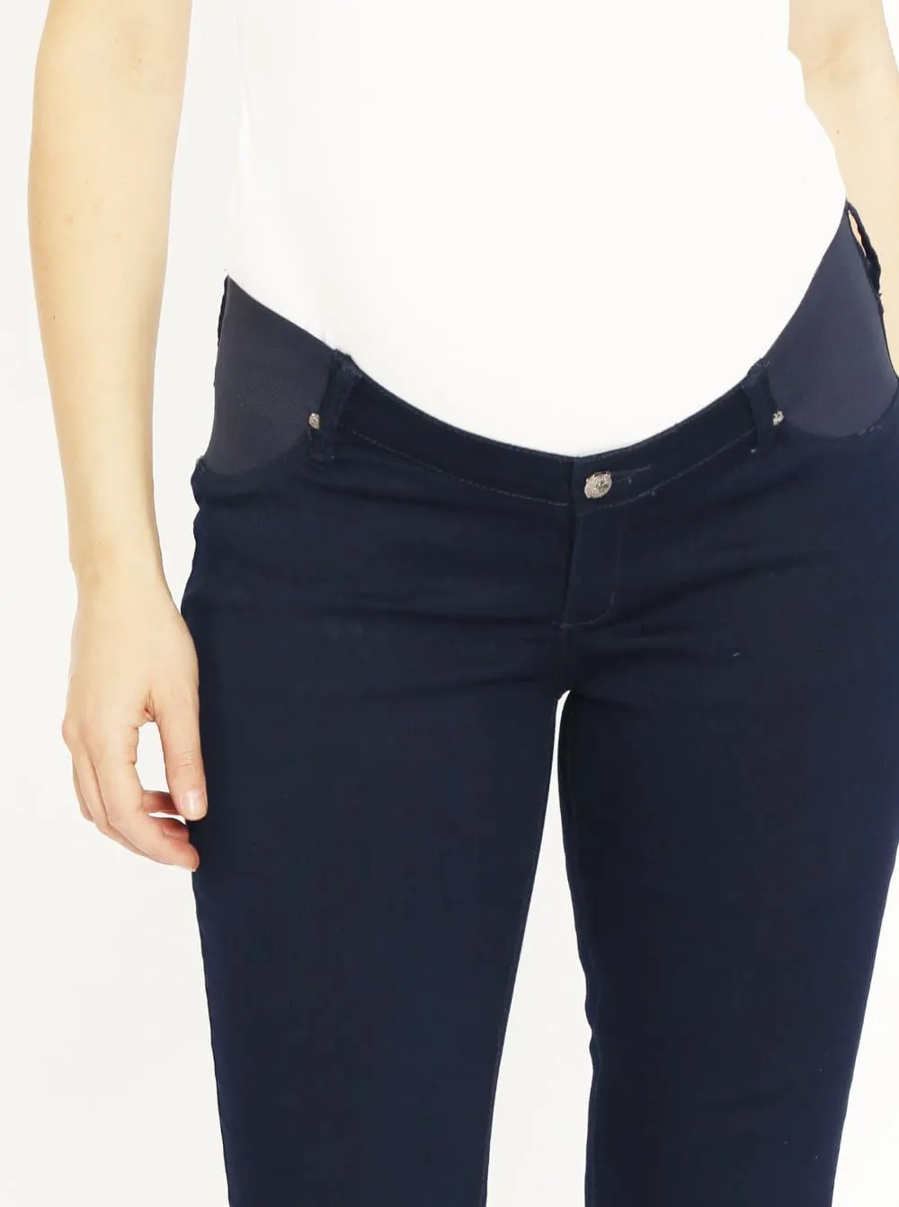 Maternity Comfortable Stretch Slim Jeans in Navy