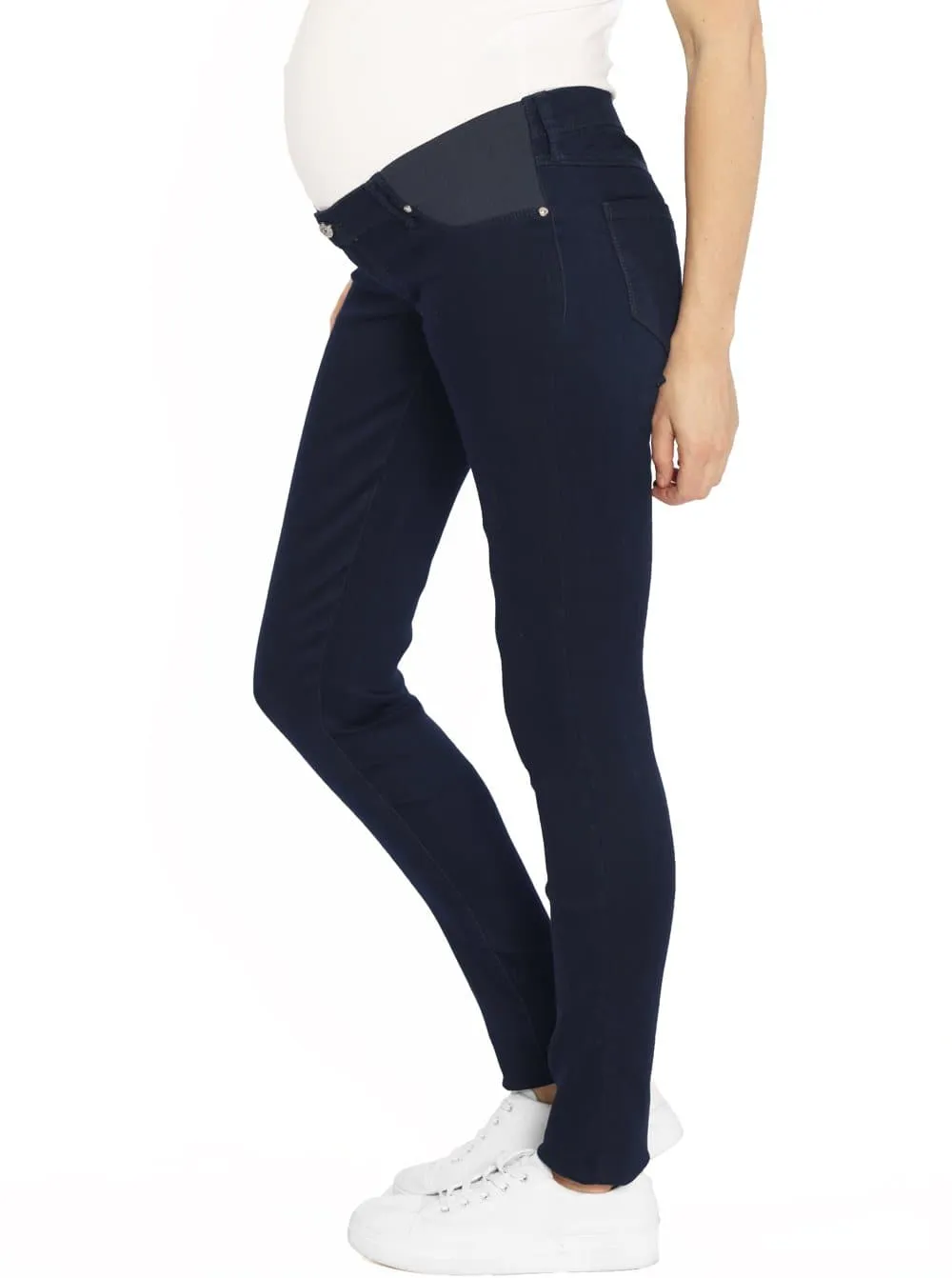 Maternity Comfortable Stretch Slim Jeans in Navy