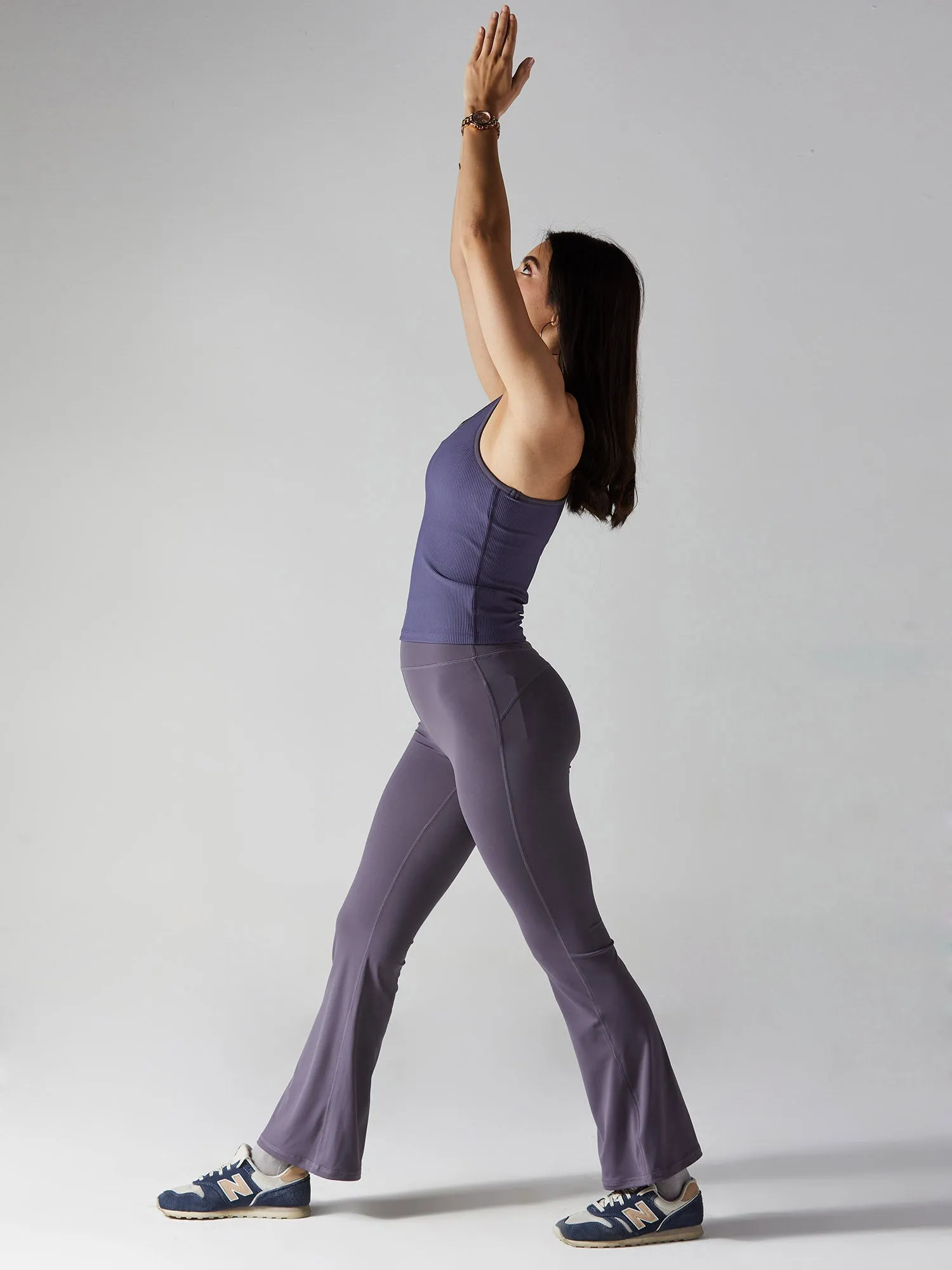 Mauve All-in Bootcut Leggings