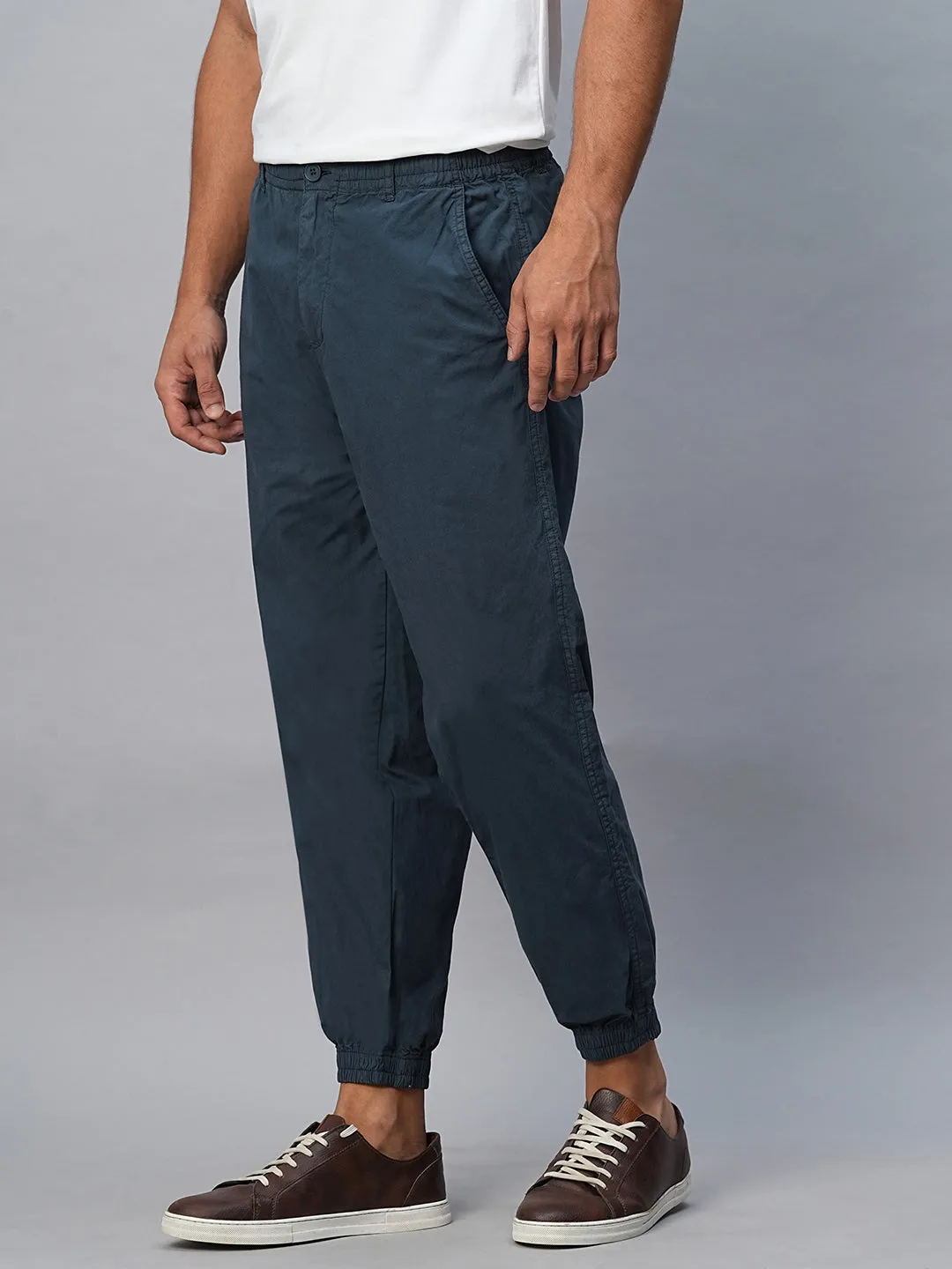 Men's Navy Cotton Jogger