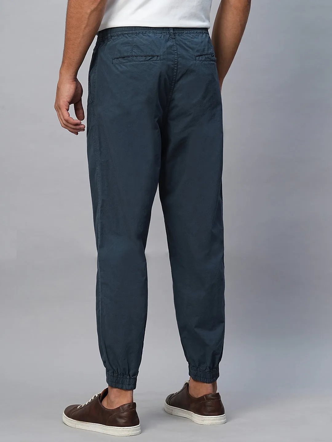 Men's Navy Cotton Jogger