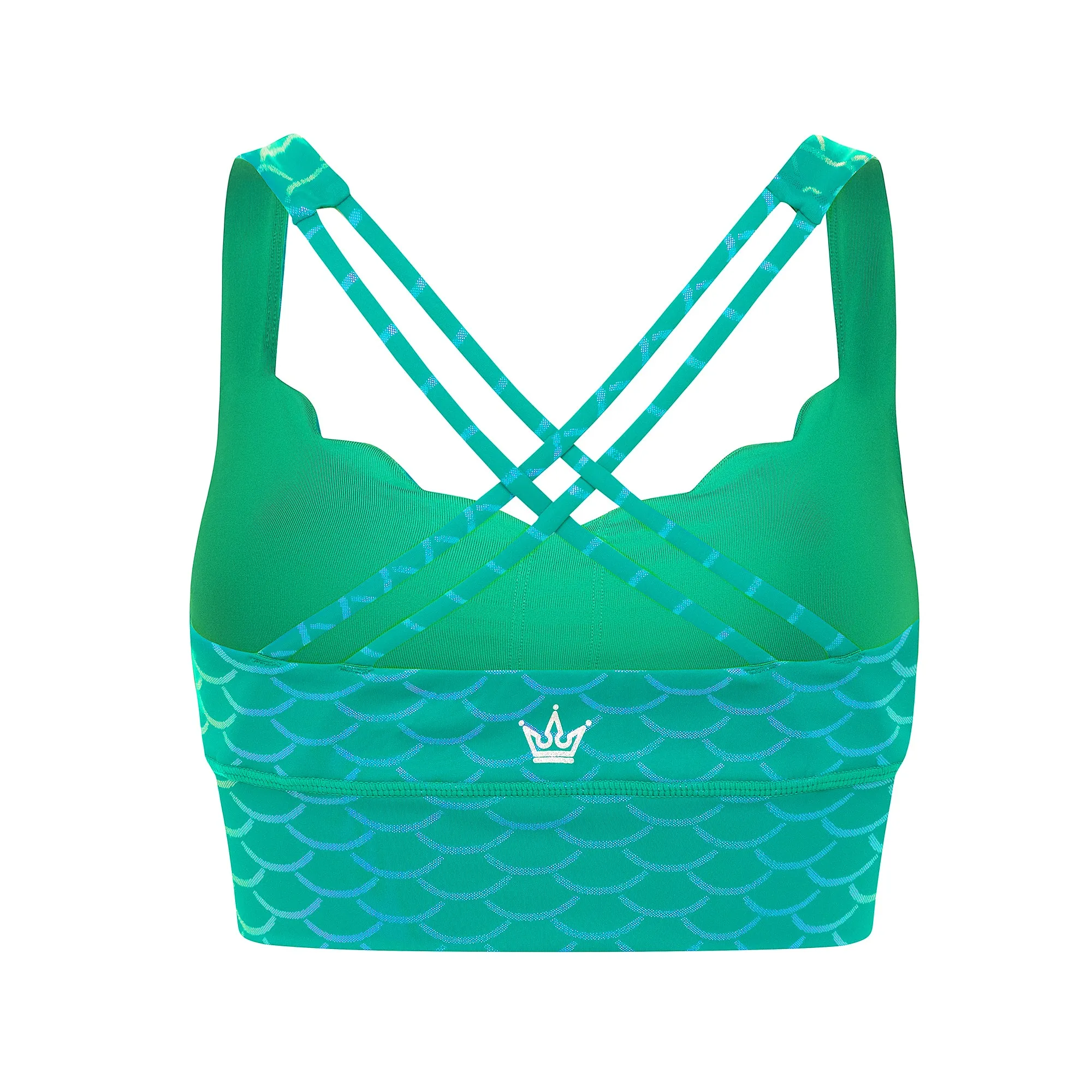 Mermaid Princess Sports Bra - Green