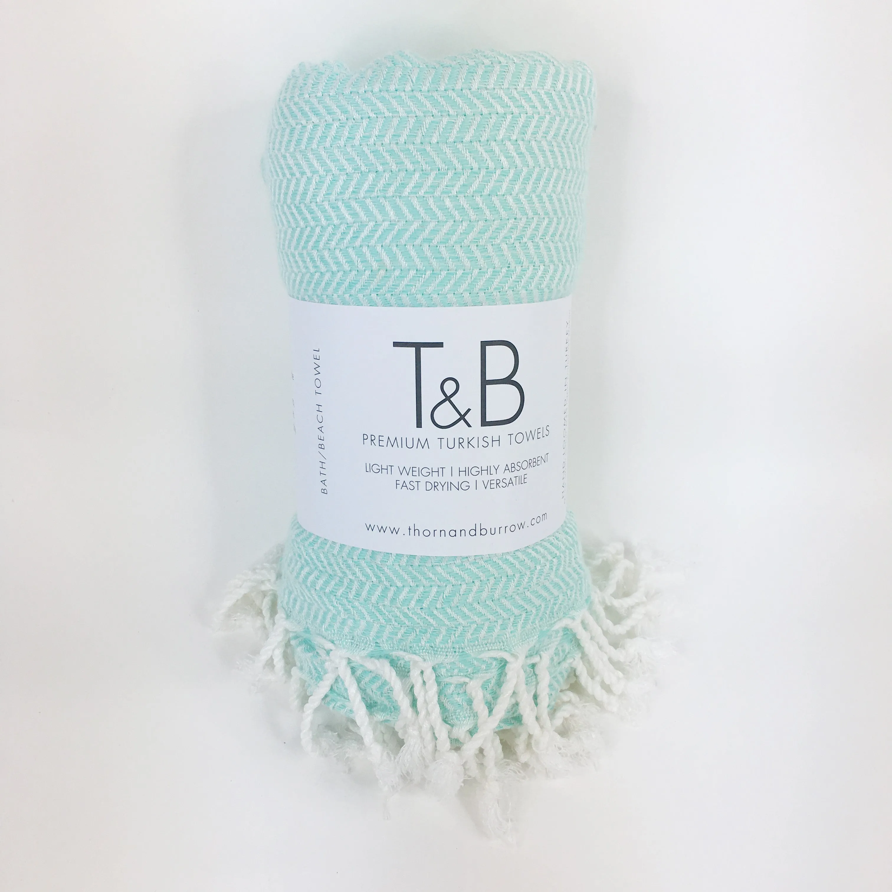 Mint Bamboo & Cotton Turkish Towel