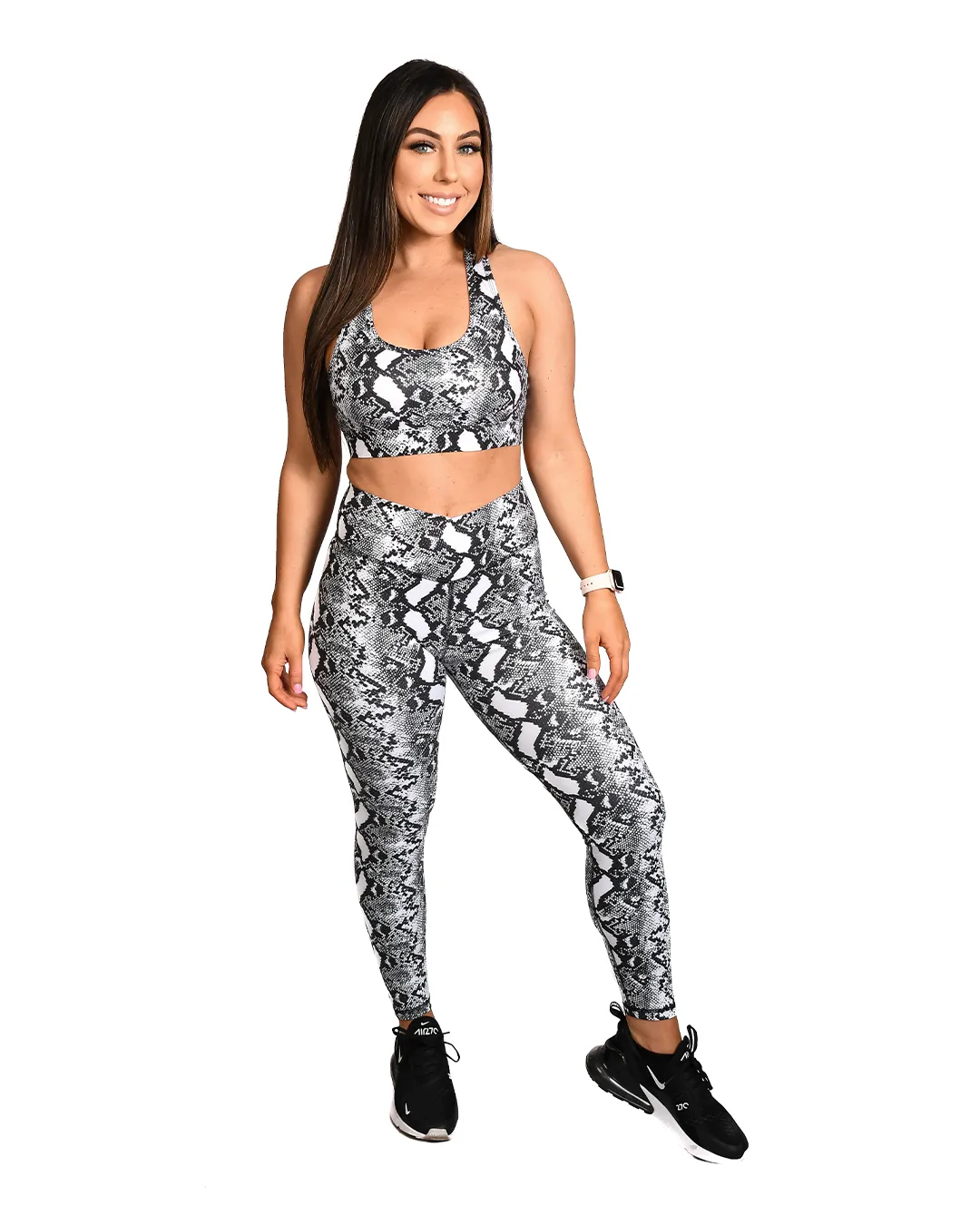 Monochrome Cobra Sports Bra