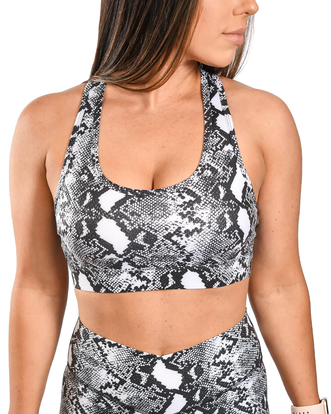 Monochrome Cobra Sports Bra