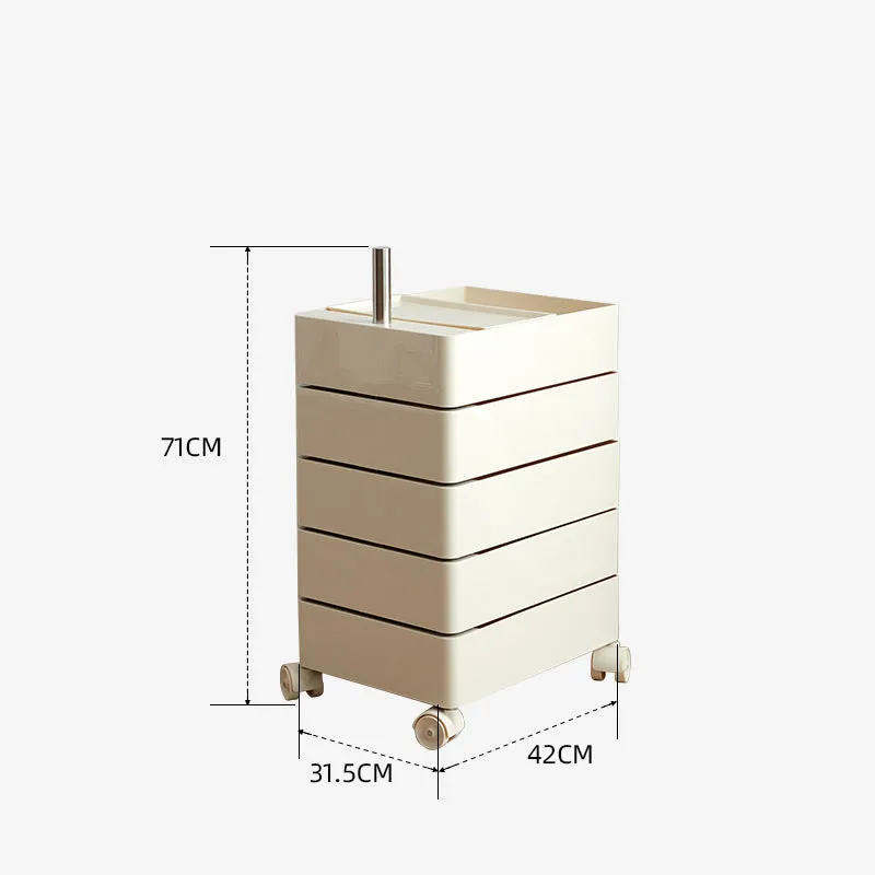 Multi-functional rotating storage cabinet