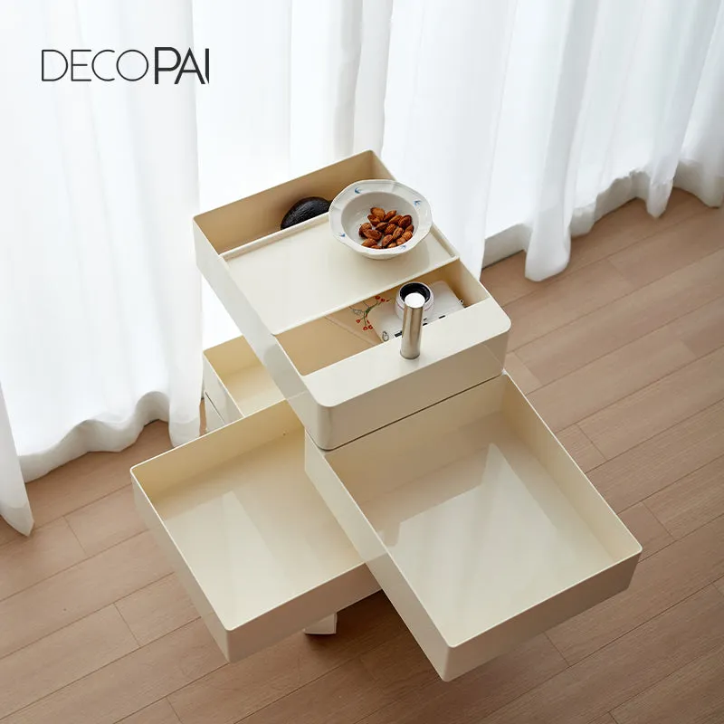 Multi-functional rotating storage cabinet