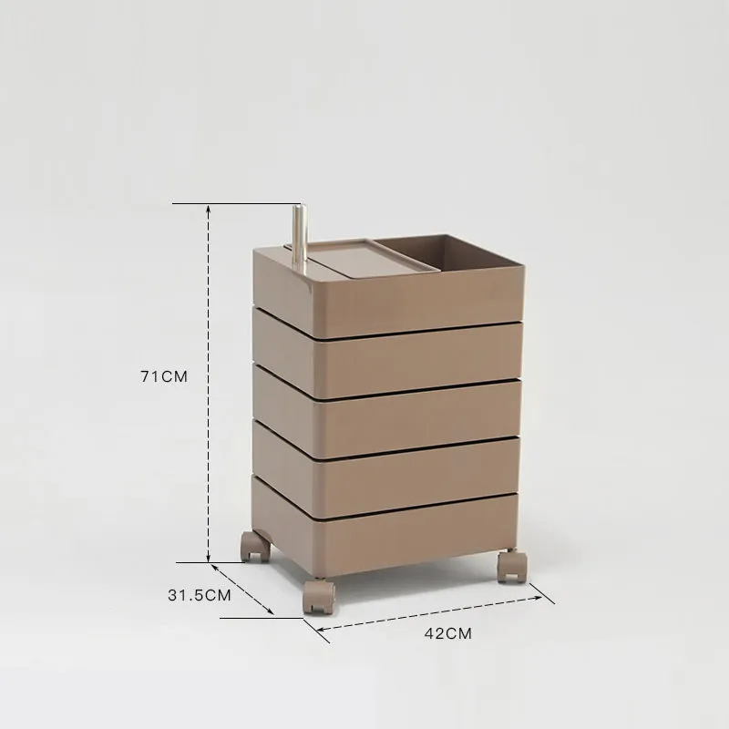 Multi-functional rotating storage cabinet