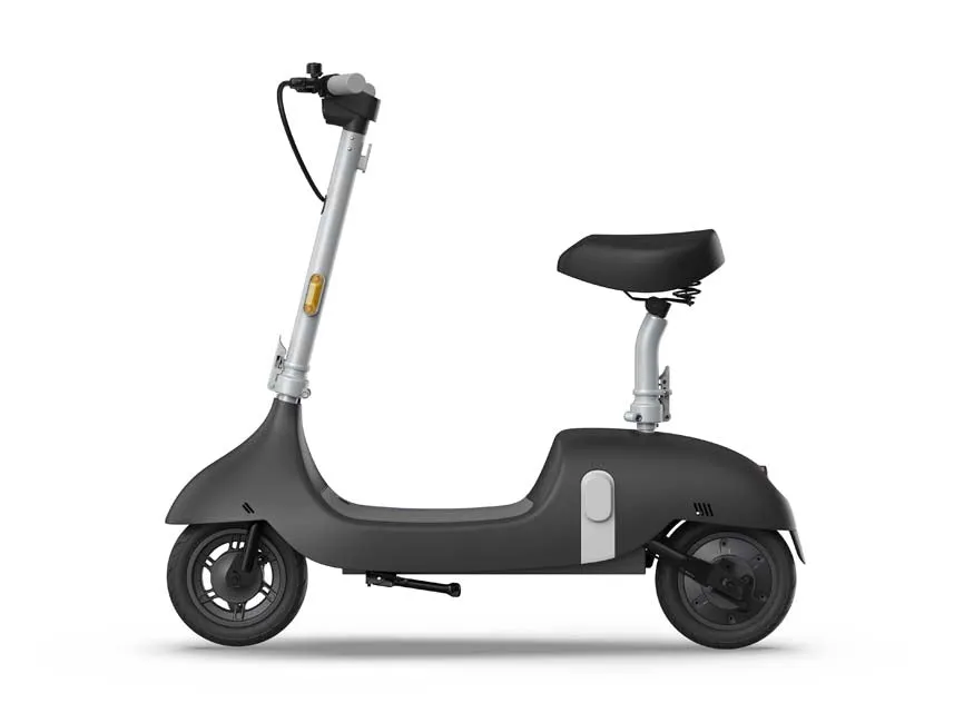 OKAI Retro-Style Electric Scooter with Comfortable Seat & 10" Wheels - Up to 35 Miles Range & 15.5mph Top Speed