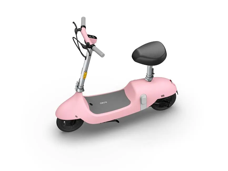 OKAI Retro-Style Electric Scooter with Comfortable Seat & 10" Wheels - Up to 35 Miles Range & 15.5mph Top Speed