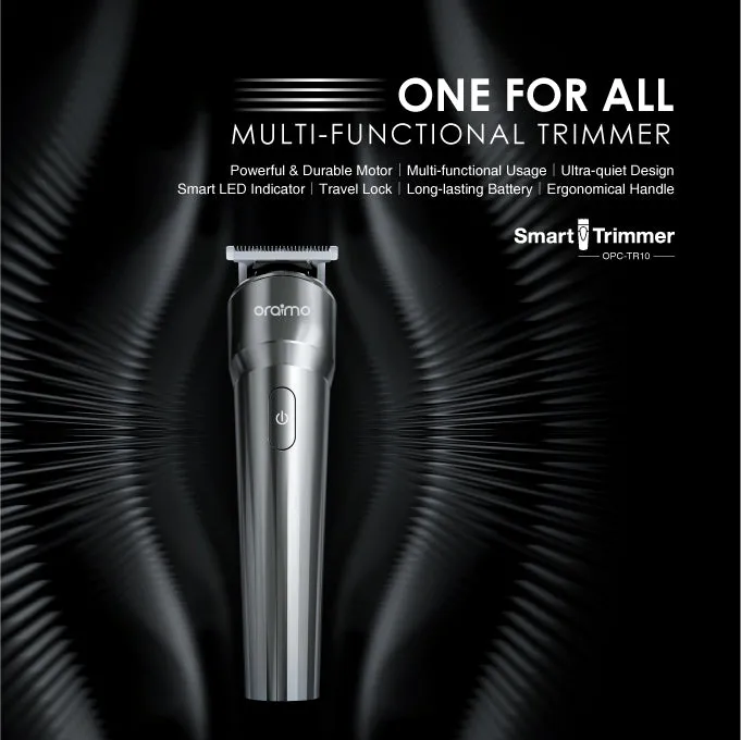 oraimo SmartTrimmer Multi-functional Trimmer With 4 Guided Combs