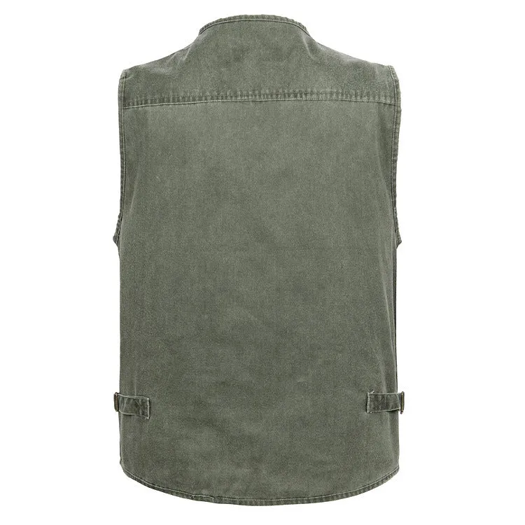 Outdoor Cotton Comfortable Plus Size Men's Vest