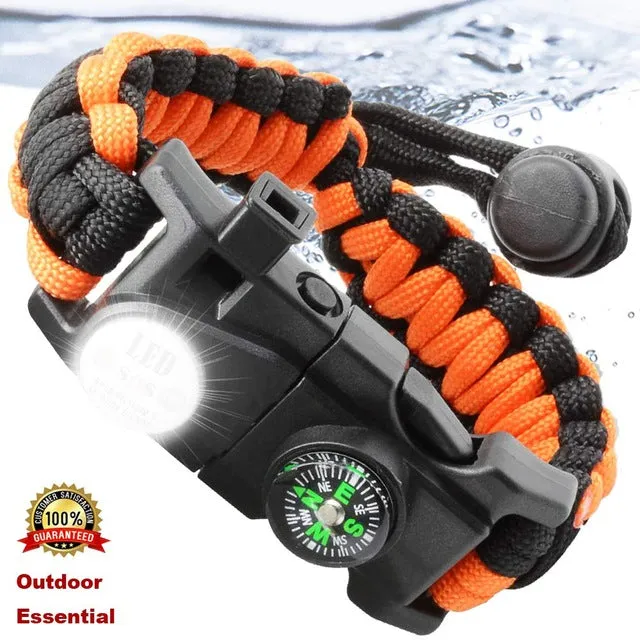 Paracord survival Bracelet w/Multi-functional Capability