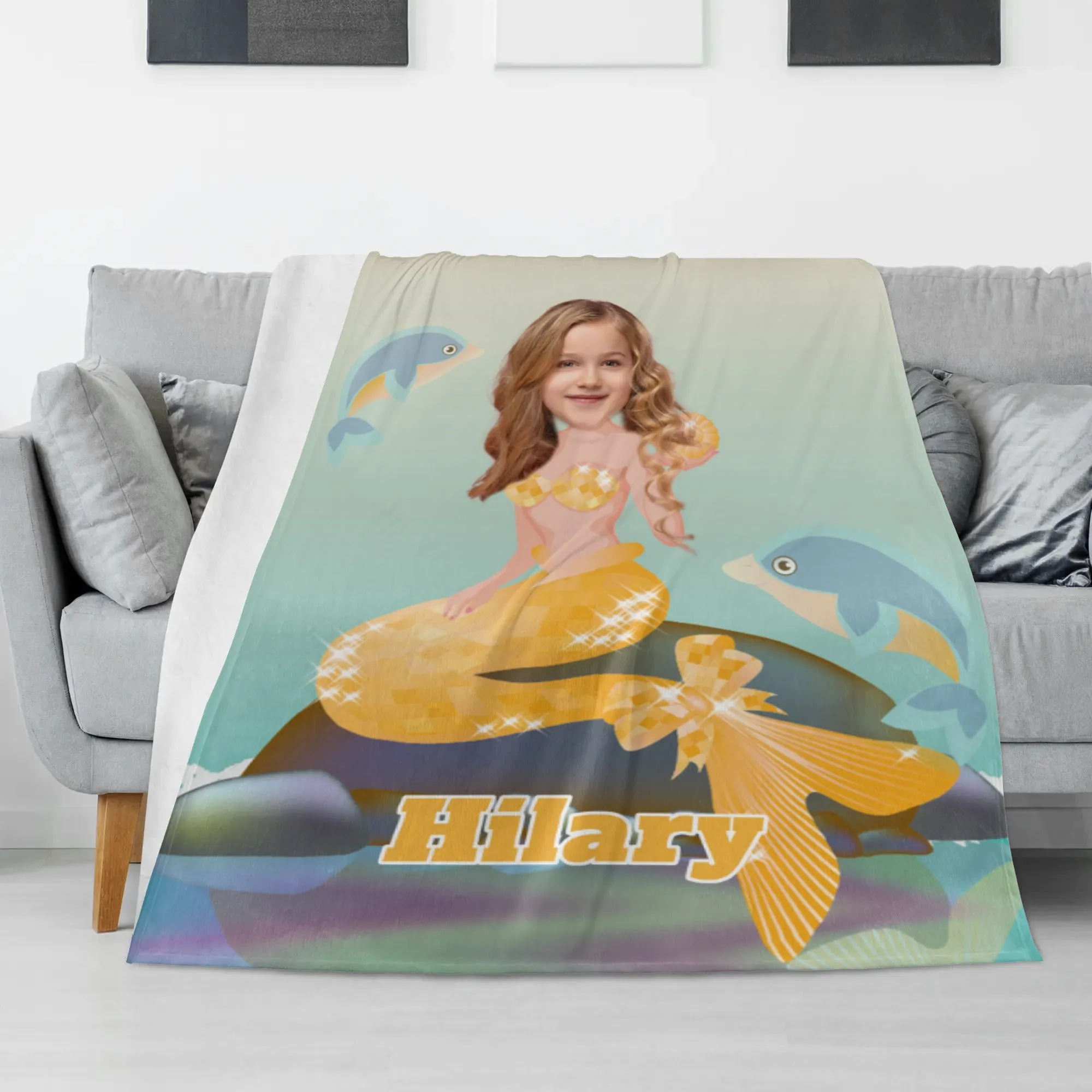 Personalised Long Vertical Flannel Breathable Blanket 4 Sizes (45 days pre-order)