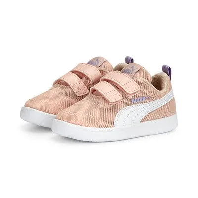 Puma children's sneakers in breathable mesh Courtflex v2 V Inf 371759-13 rose dust-white-vivid violet