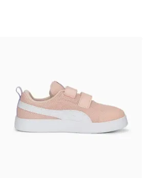 Puma Courtflex v2 breathable mesh girls' sneakers 371758-13 rose dust-white-vivid violet