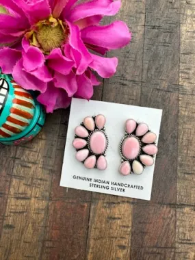 "Cotton Candy" Half Cluster Earrings