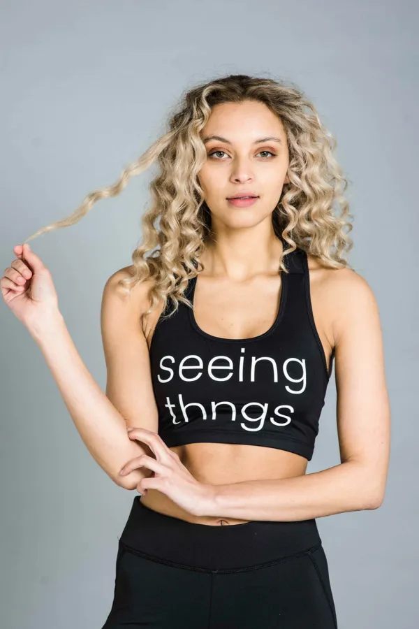 seeing thngs Scoop Sports Bra