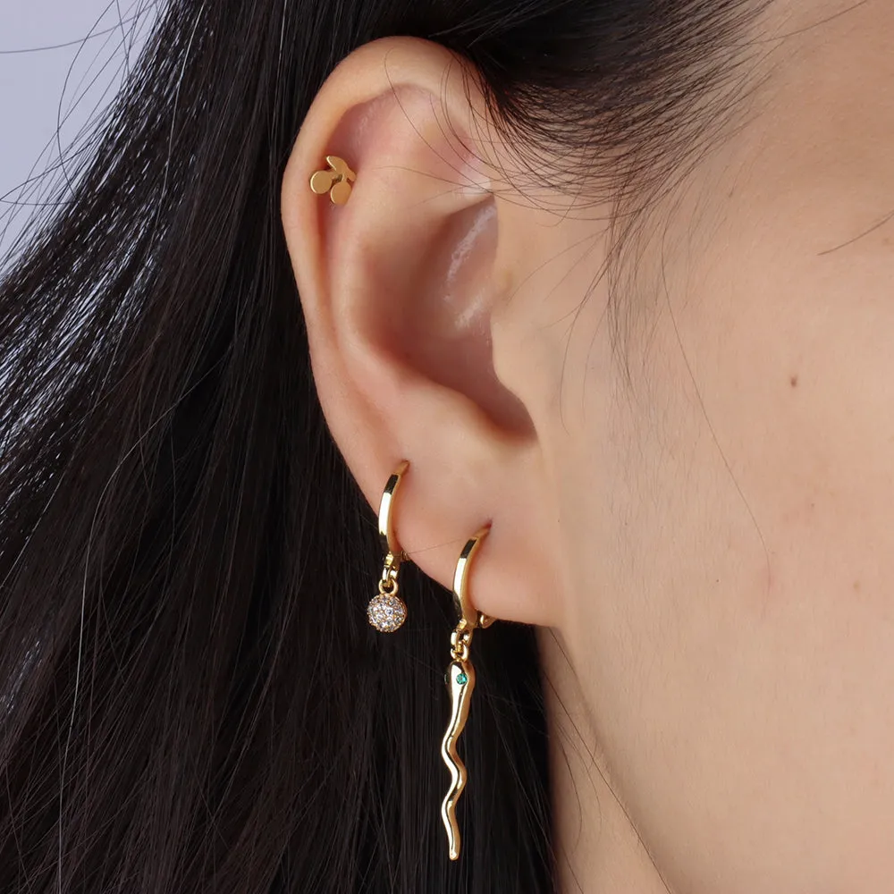 Sexy Snake Hoop Earring