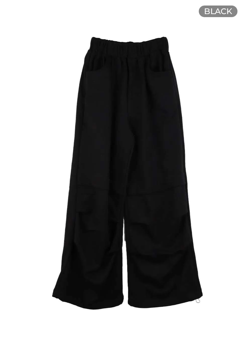 Solid Cotton Wide Sweatpants CM415