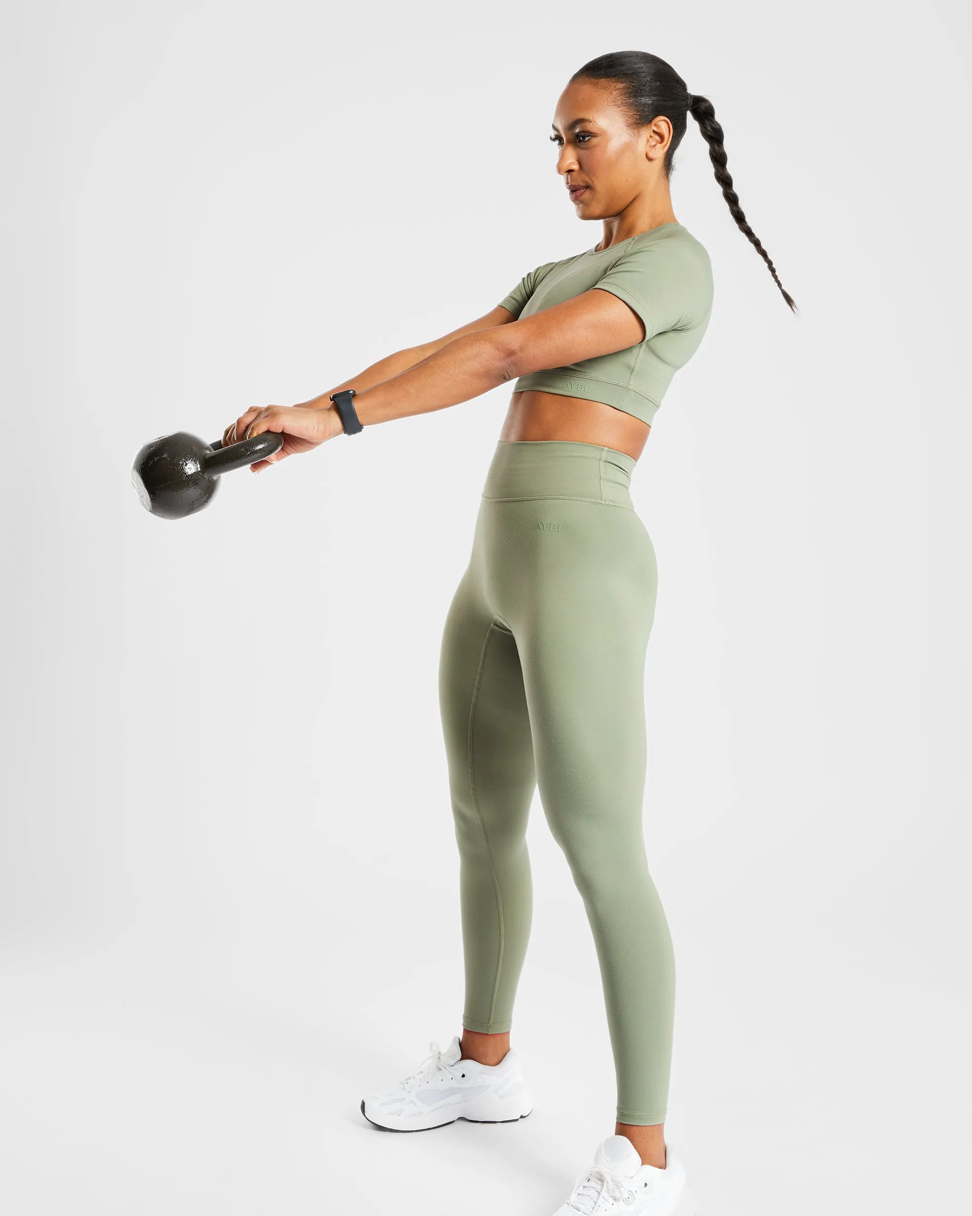 Staple Leggings - Olive Green