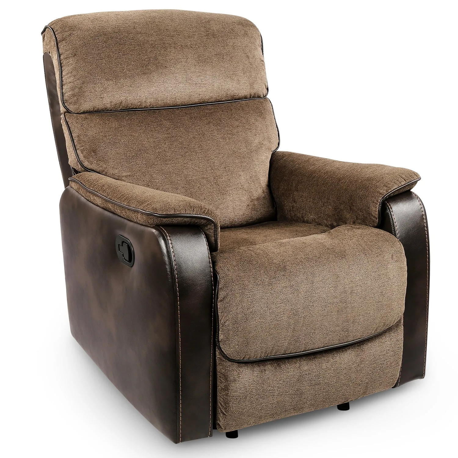 TackSpace Rocker Recliner Chair with Comfortable & Durable Soft-Touch Fabric