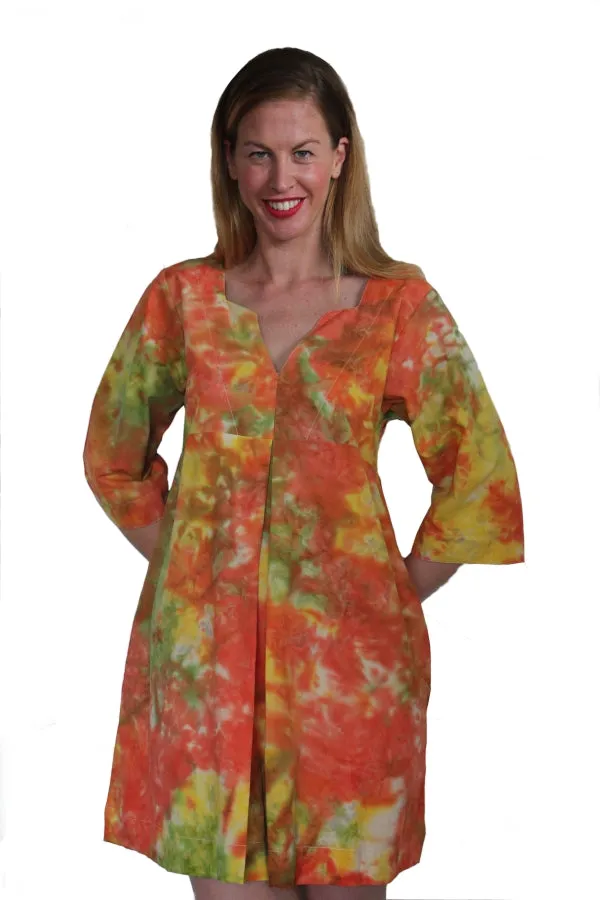 Tie Dye Cotton Kaftan