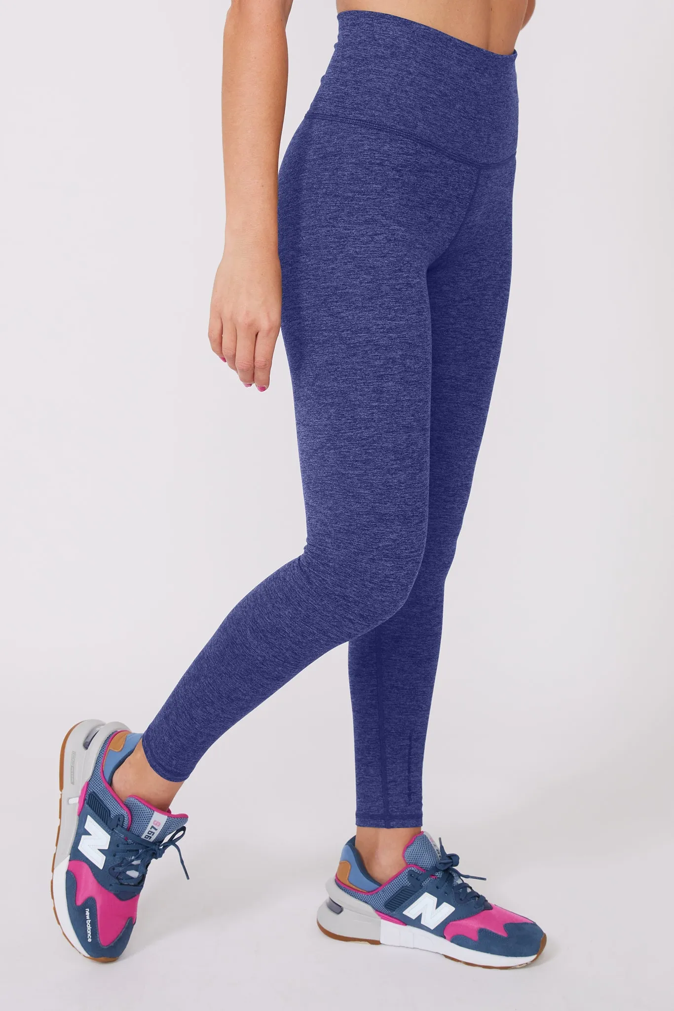 TLC Leggings in Heathered Navy