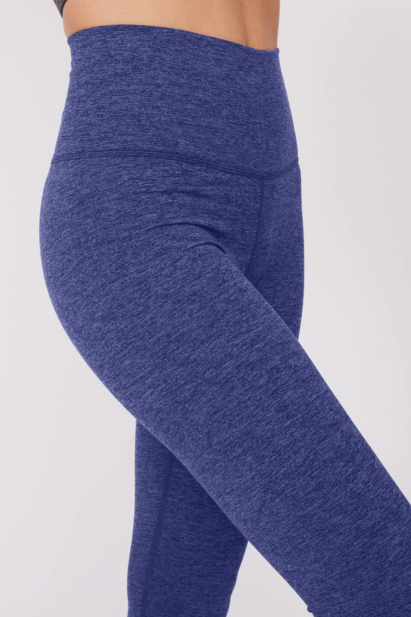 TLC Leggings in Heathered Navy