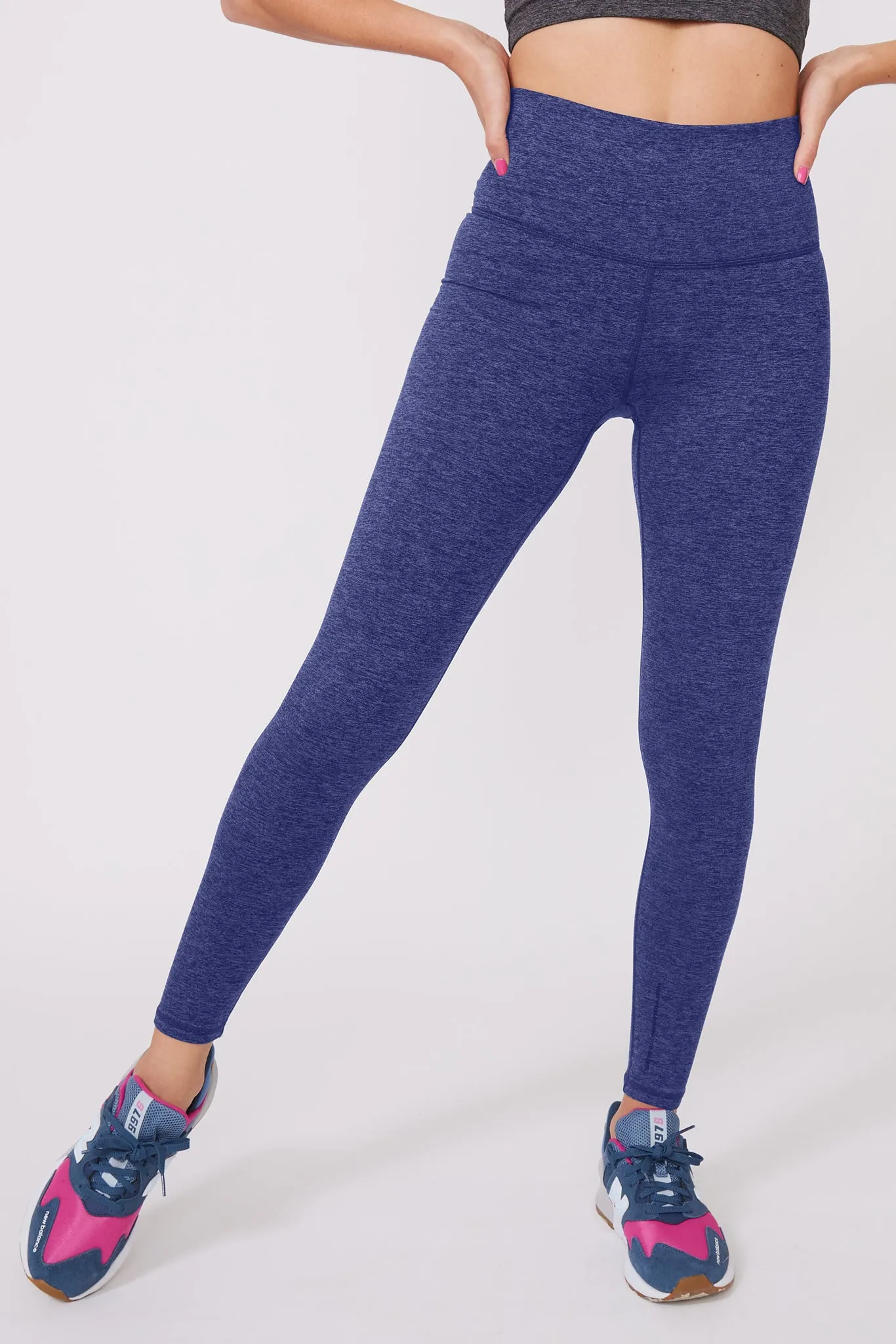 TLC Leggings in Heathered Navy