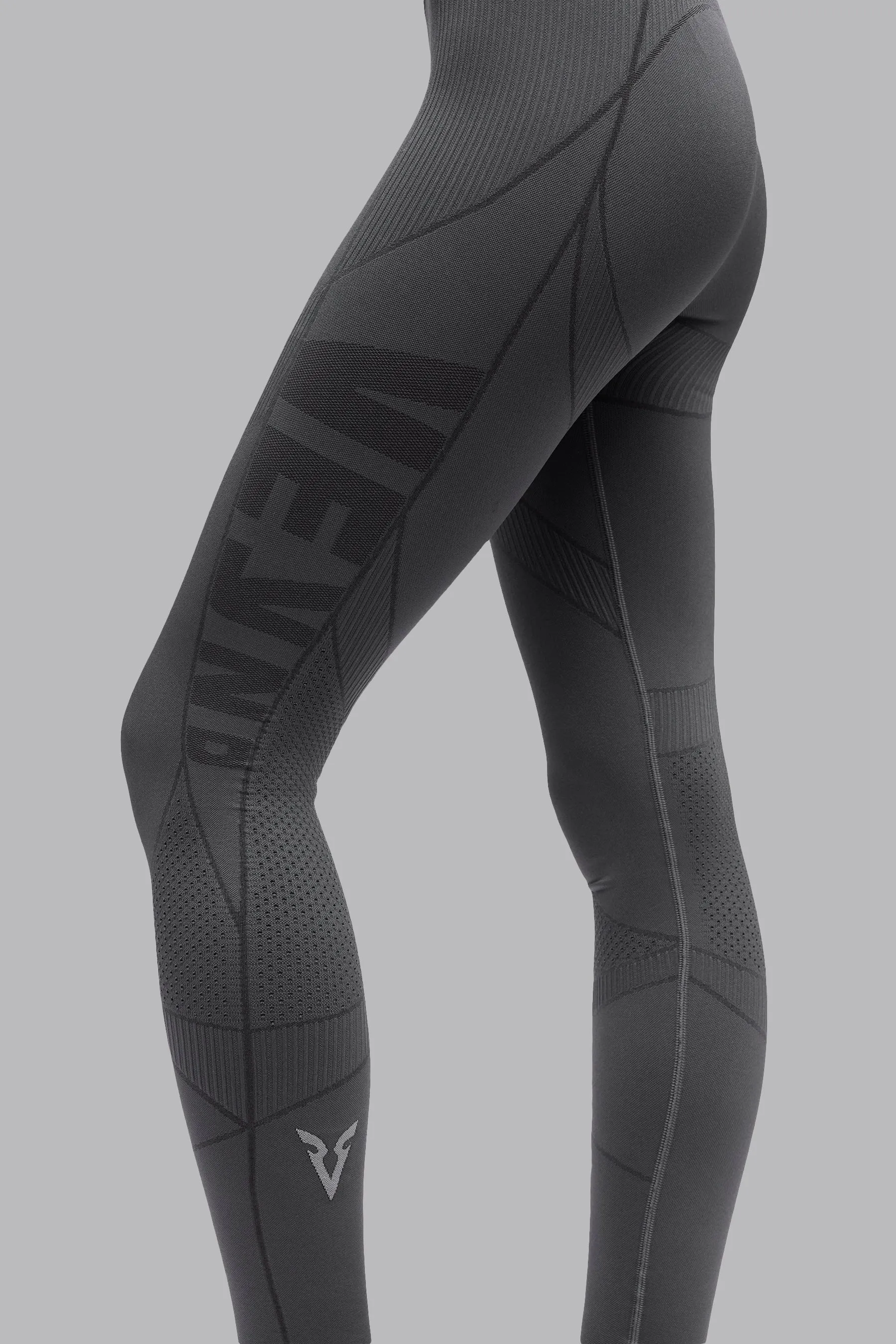 V_COMPRESS SEAMLESS LEGGINGS - Dark Gray