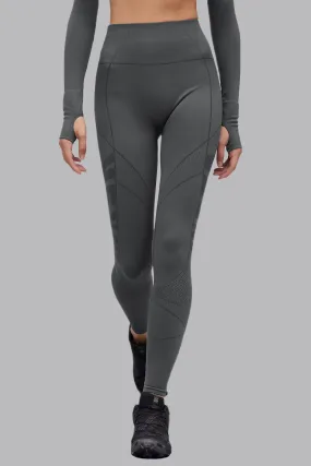 V_COMPRESS SEAMLESS LEGGINGS - Dark Gray