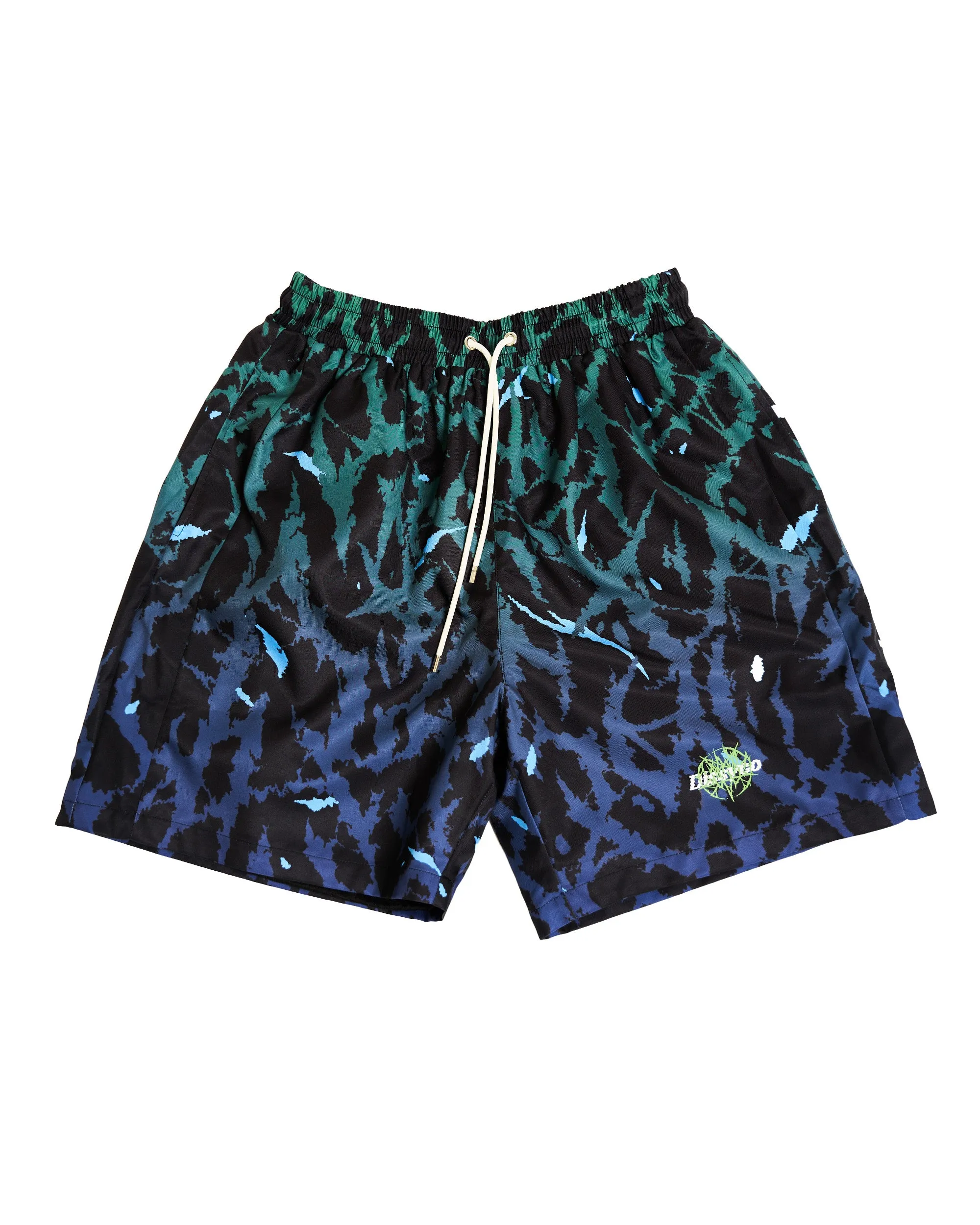 VINE PRINT PANTS (BLUE)