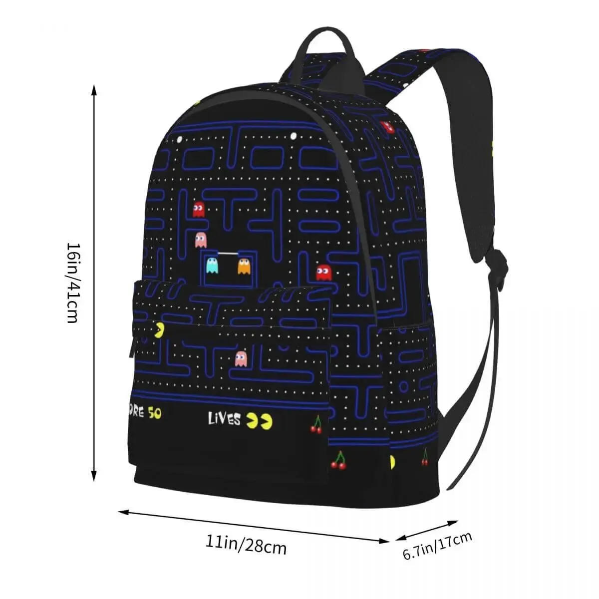 Vintage 80s Pacman Video Game Backpack - Fun and Functional