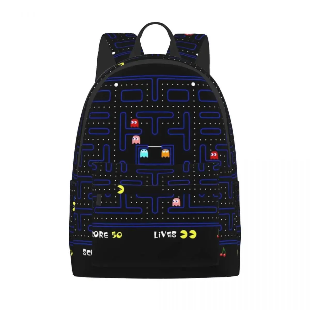 Vintage 80s Pacman Video Game Backpack - Fun and Functional