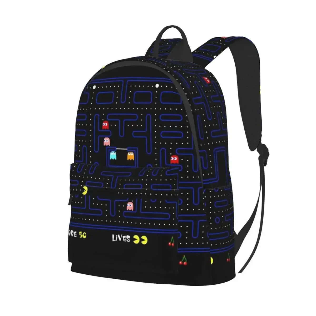 Vintage 80s Pacman Video Game Backpack - Fun and Functional