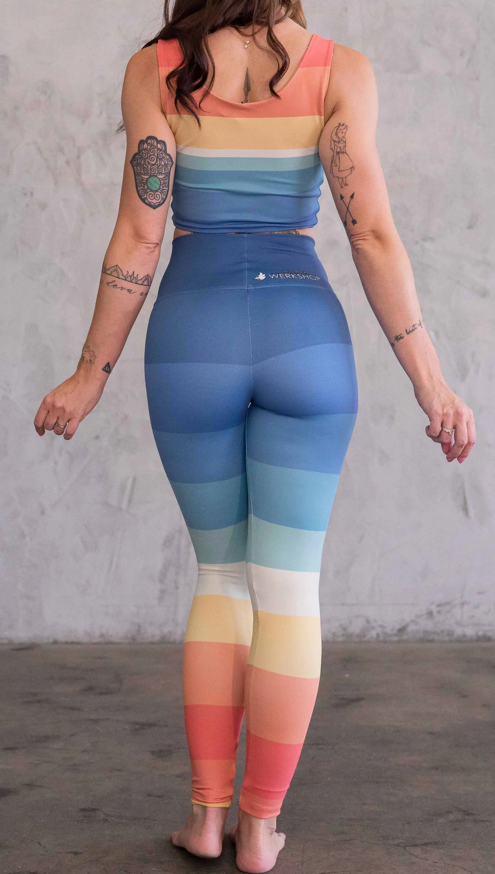 Vintage Rainbow - Athleisure Leggings