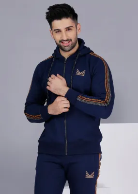 Vrs Tape Cotton Tracksuit - Navy