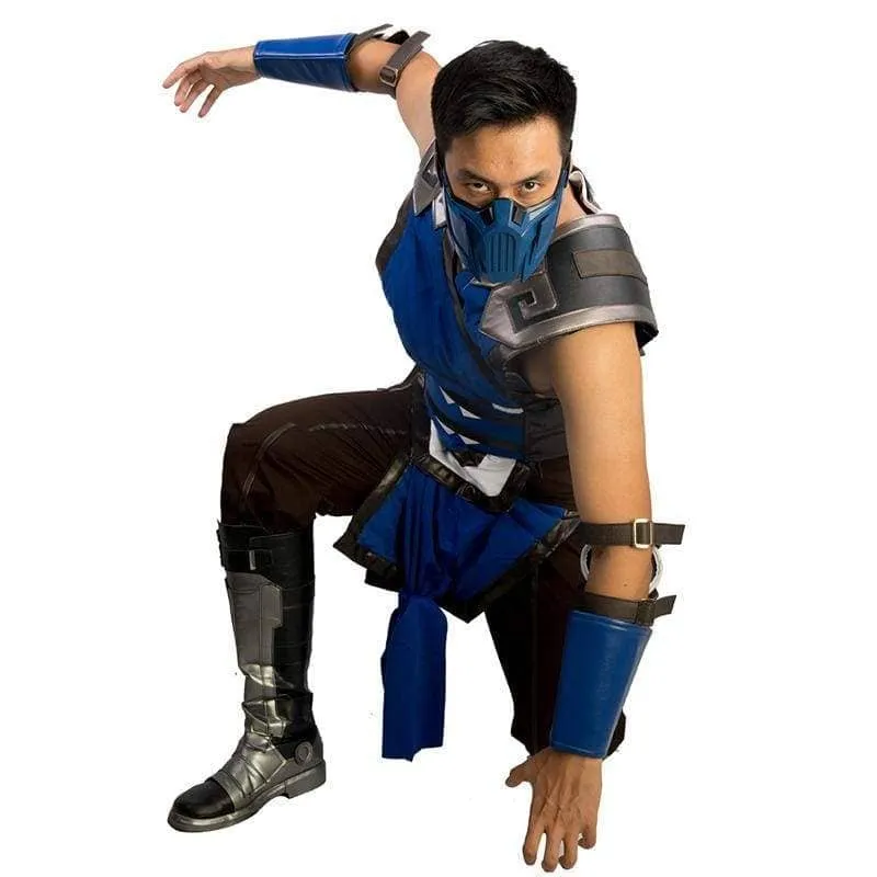 Xcoser Mortal Kombat 11 Sub-Zero Comfortable PU Leather Costume